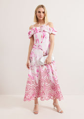 Esme Linen Dress - Pink