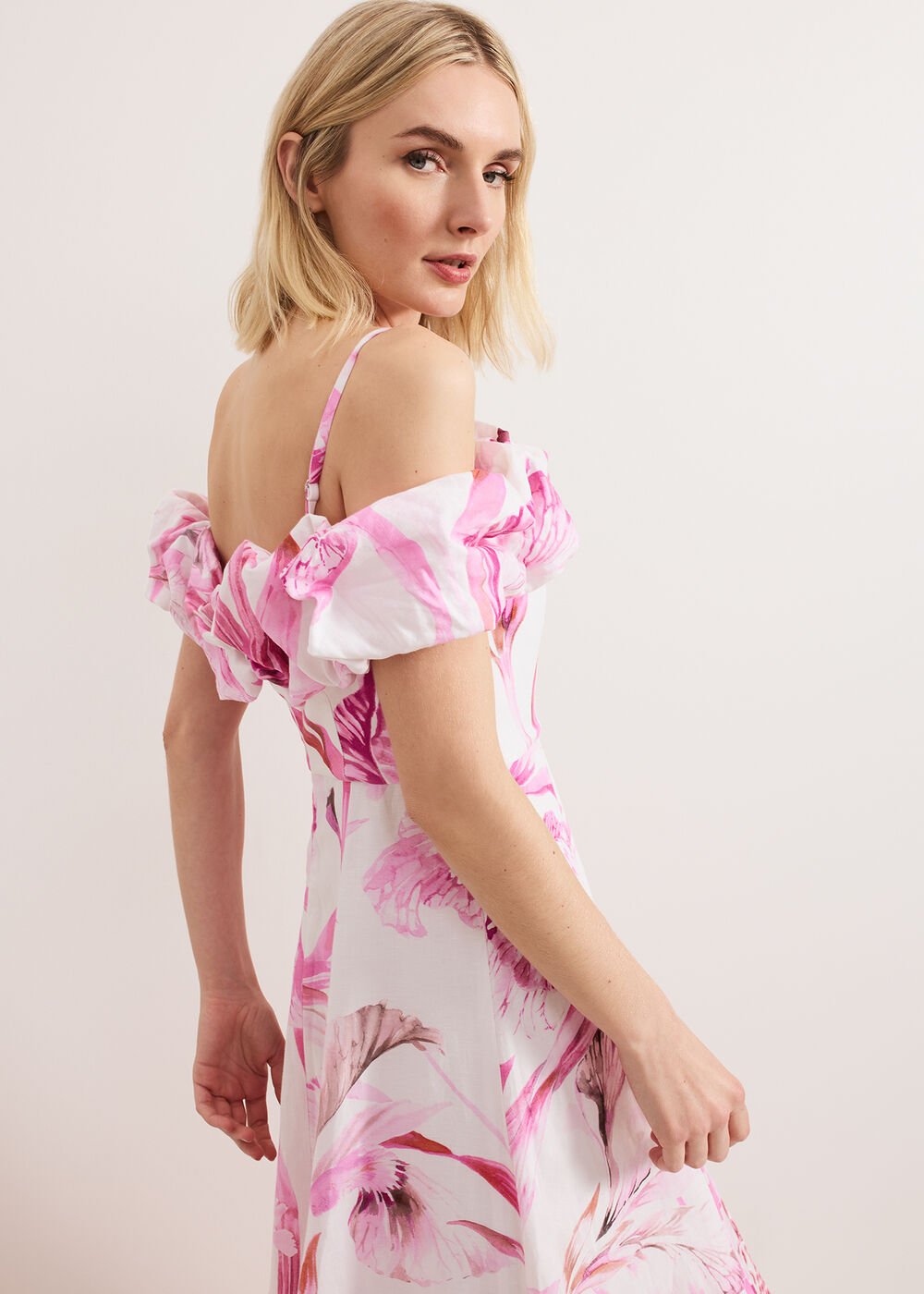 Esme Linen Dress - Pink
