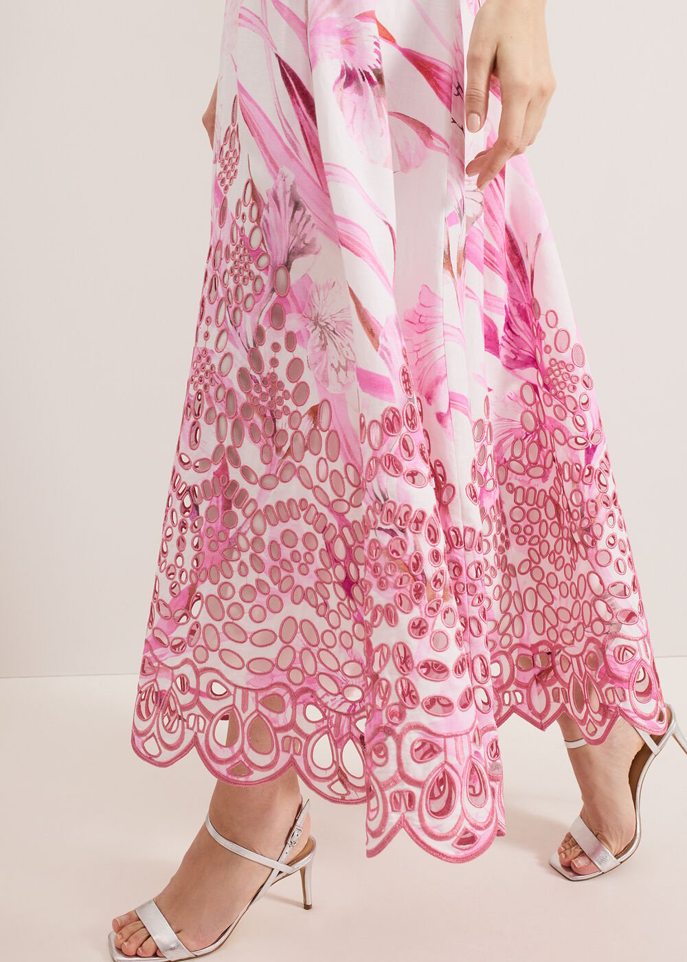 Esme Linen Dress - Pink