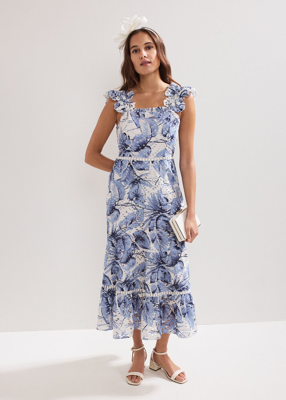 Genieve Midi Dress - Blue
