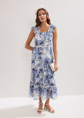 Genieve Midi Dress - Blue