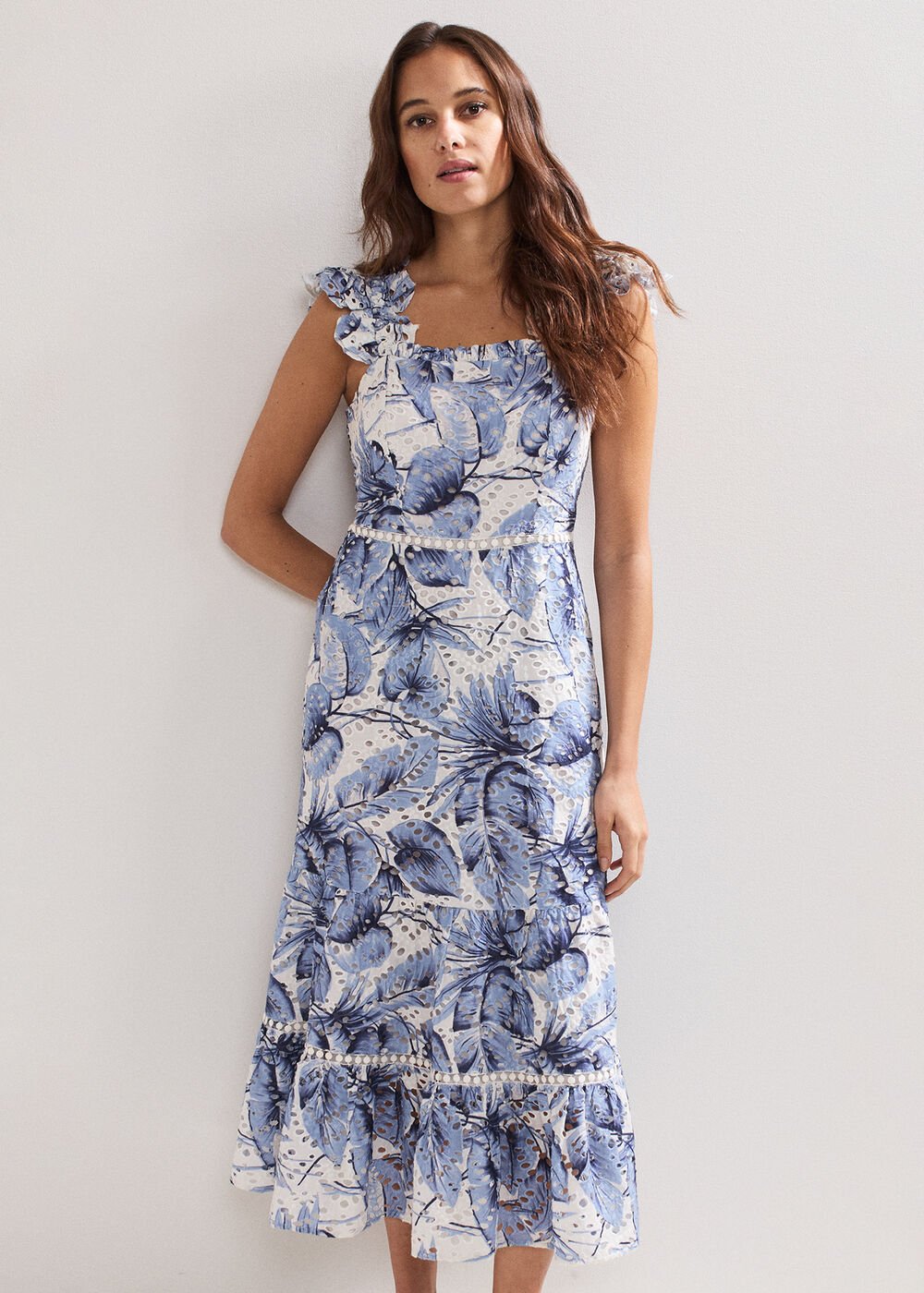 Genieve Midi Dress - Blue