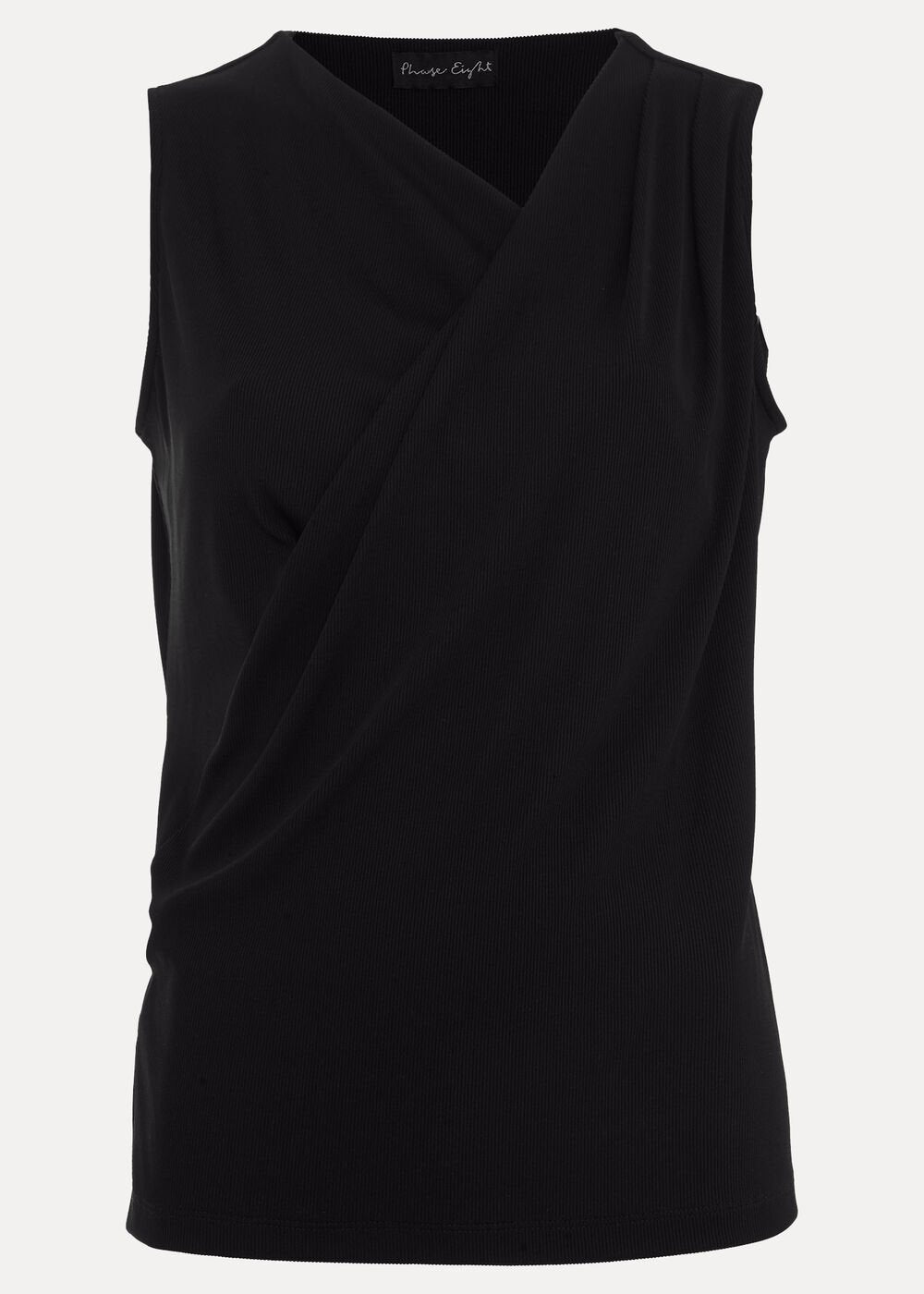 Sutton Drape Top - Black