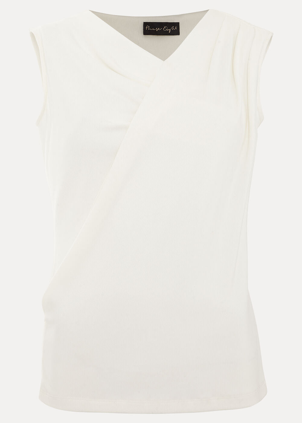 Sutton Drape Top - Ivory
