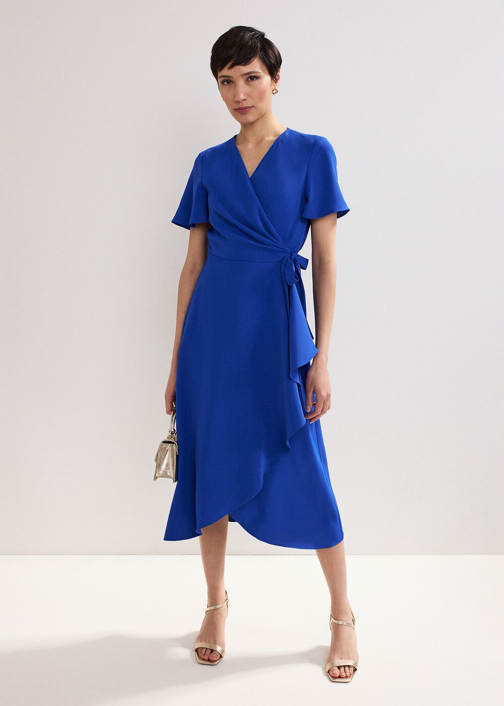 Julissa Wrap Dress - Blue