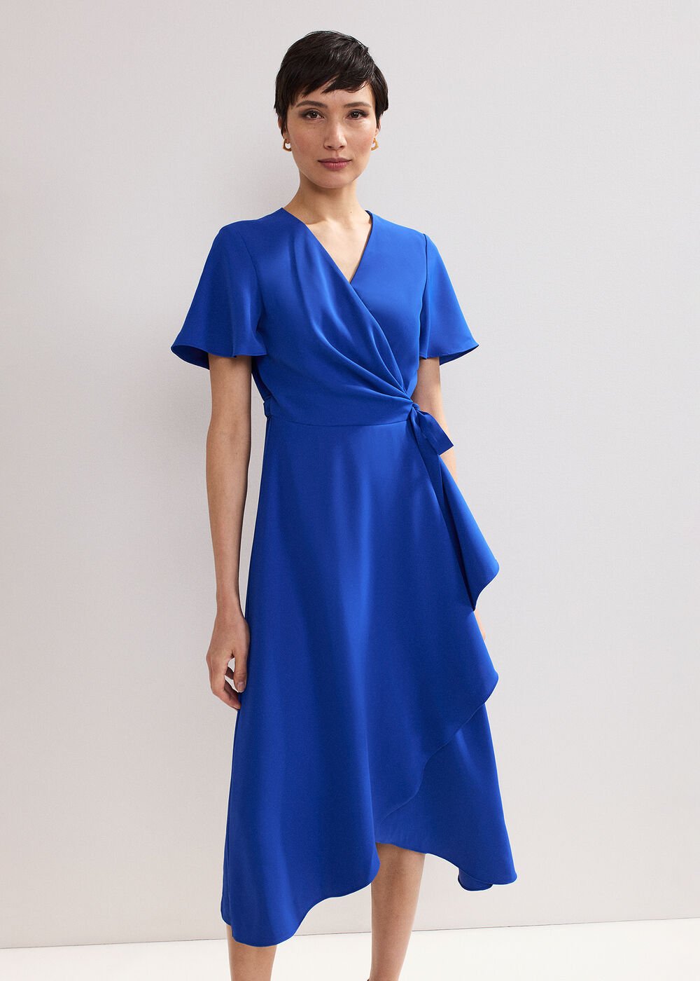 Julissa Wrap Dress - Blue
