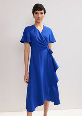 Julissa Wrap Dress - Blue