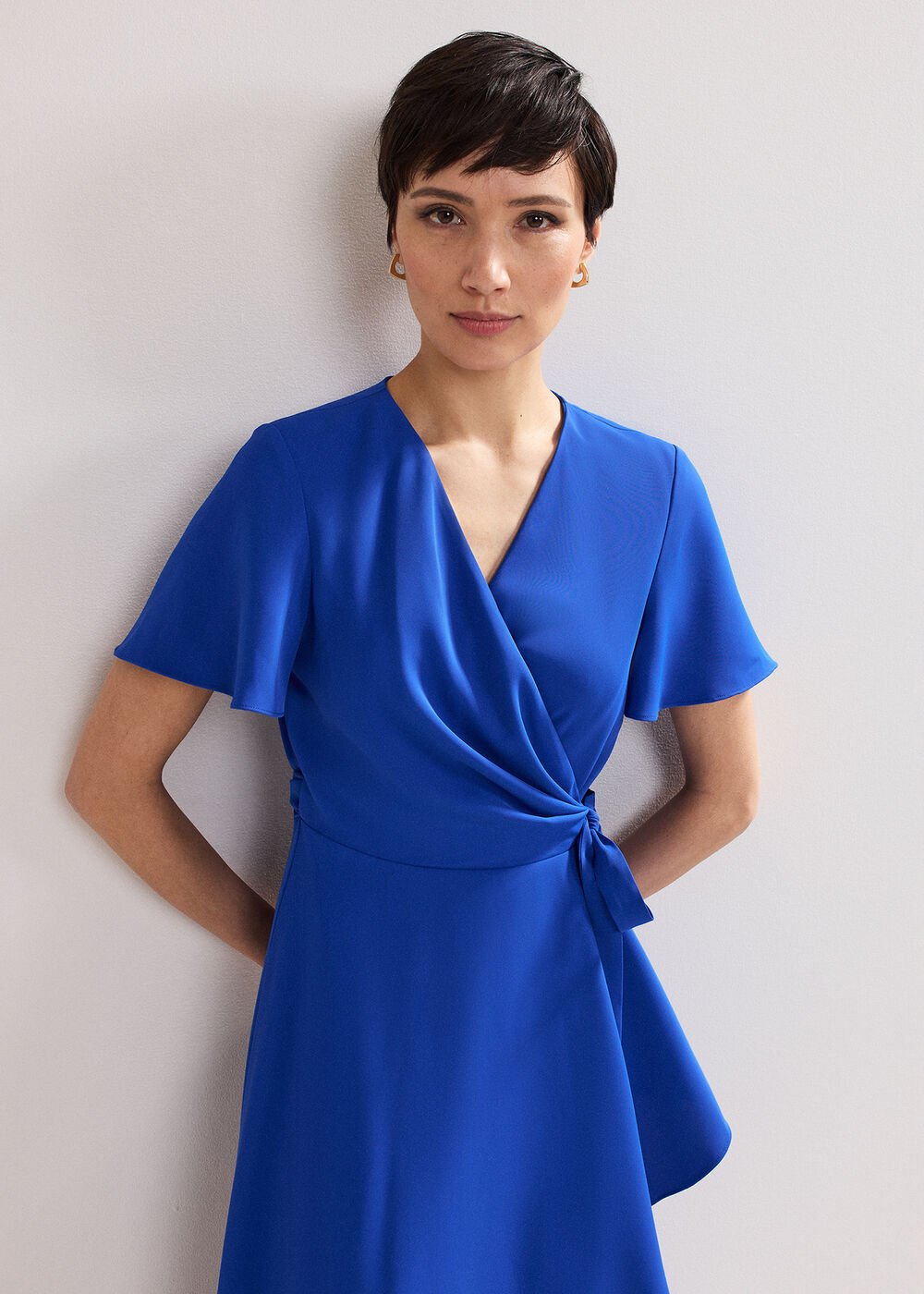 Julissa Wrap Dress - Blue
