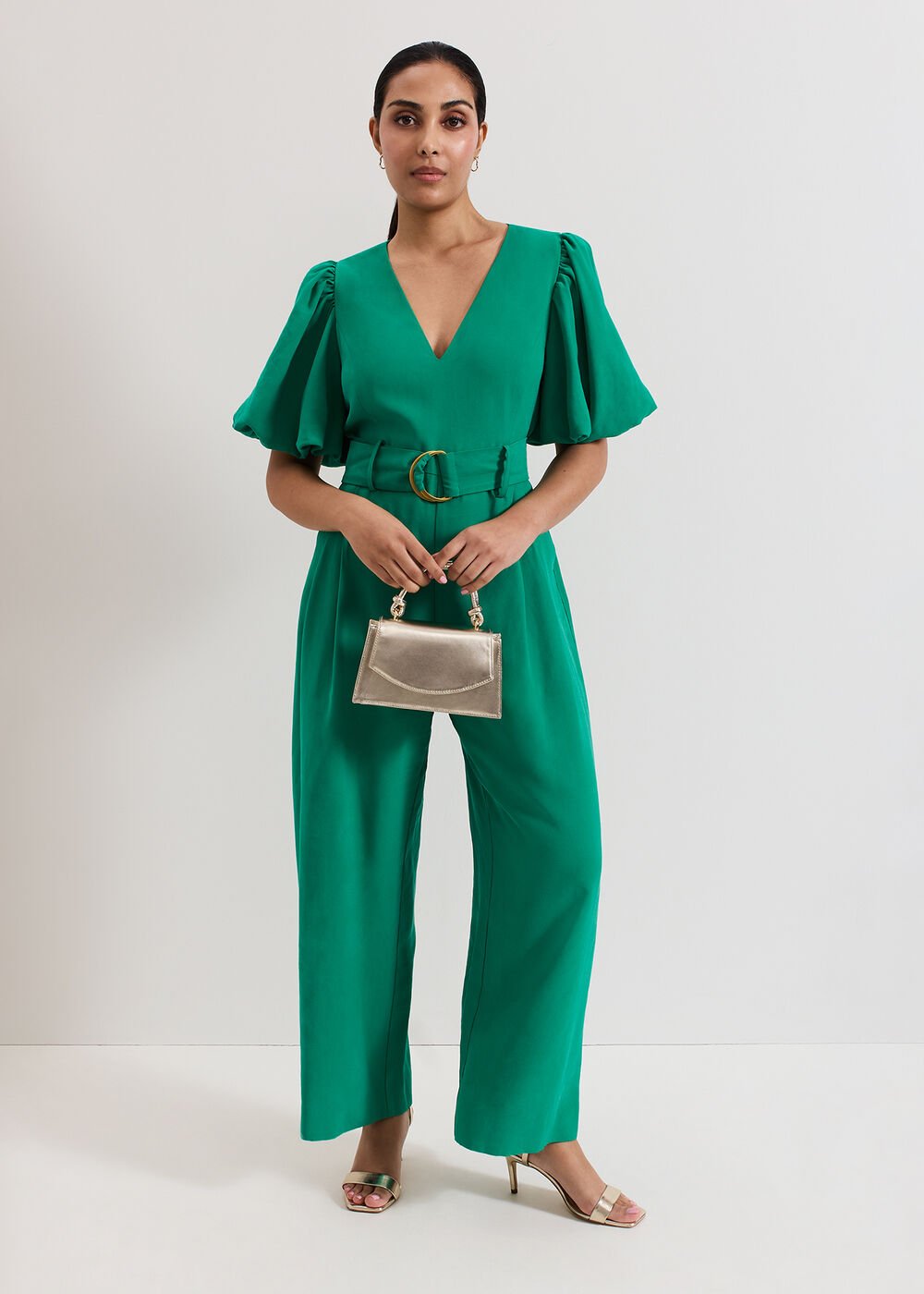 Petite Margot Jumpsuit - Green