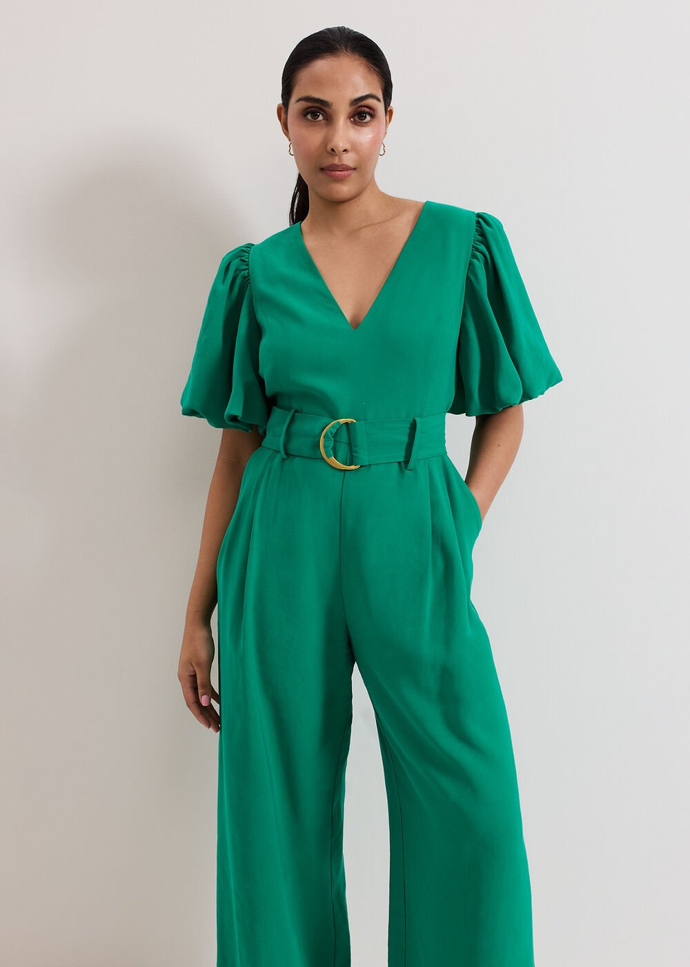 Petite Margot Jumpsuit - Green