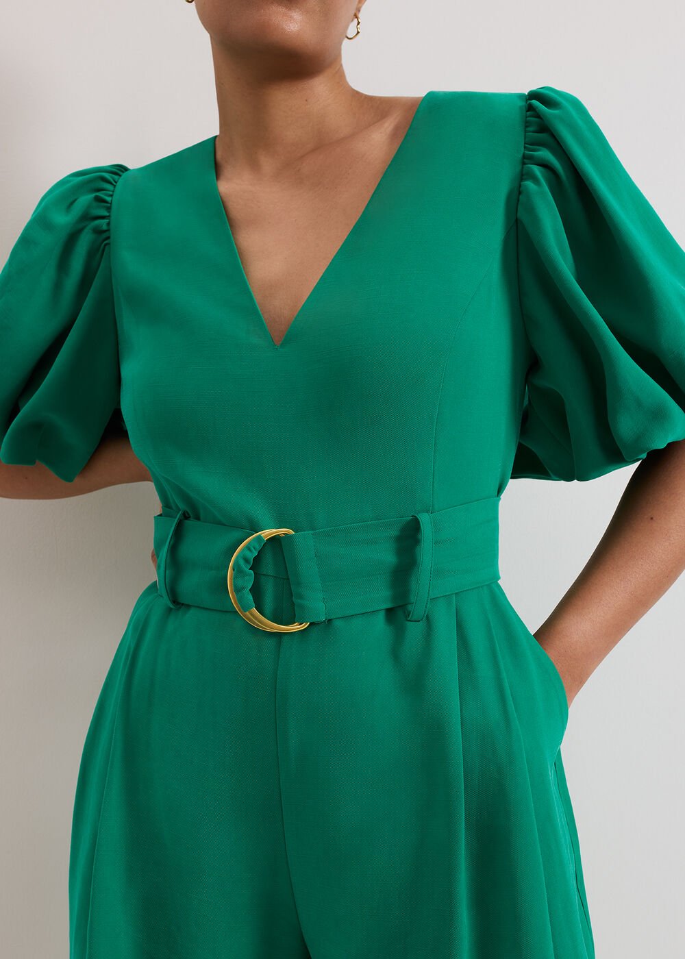 Petite Margot Jumpsuit - Green