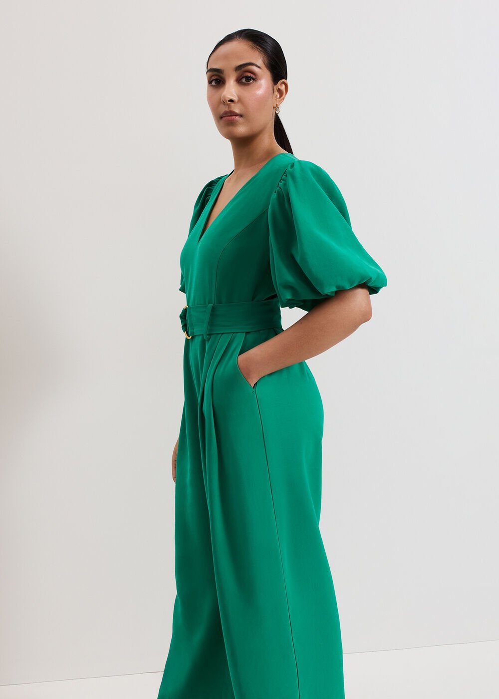 Petite Margot Jumpsuit - Green