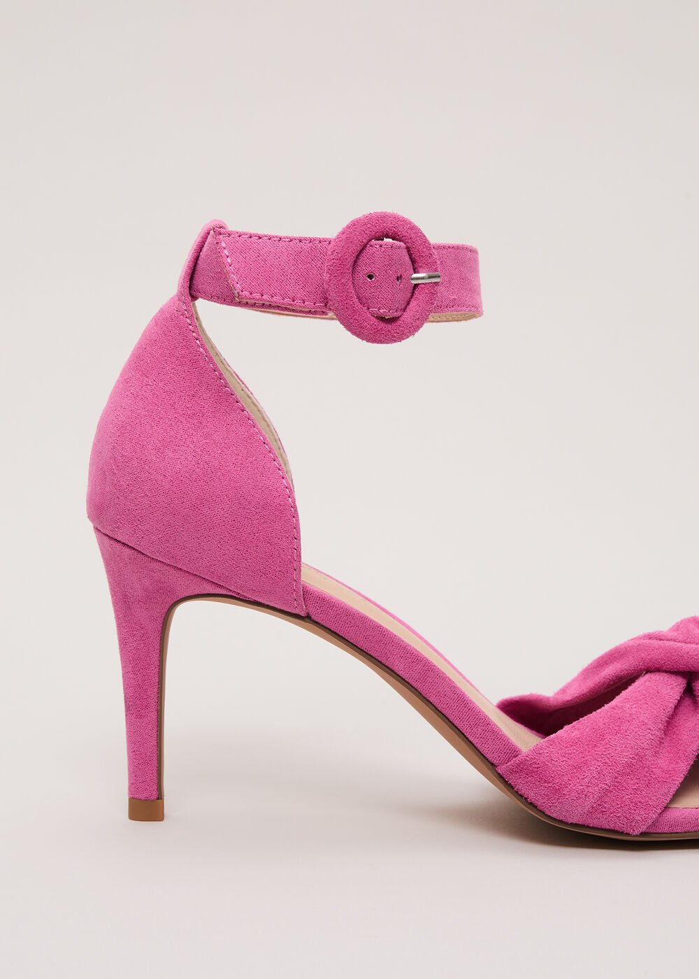 Suede Twist Sandal - Pink