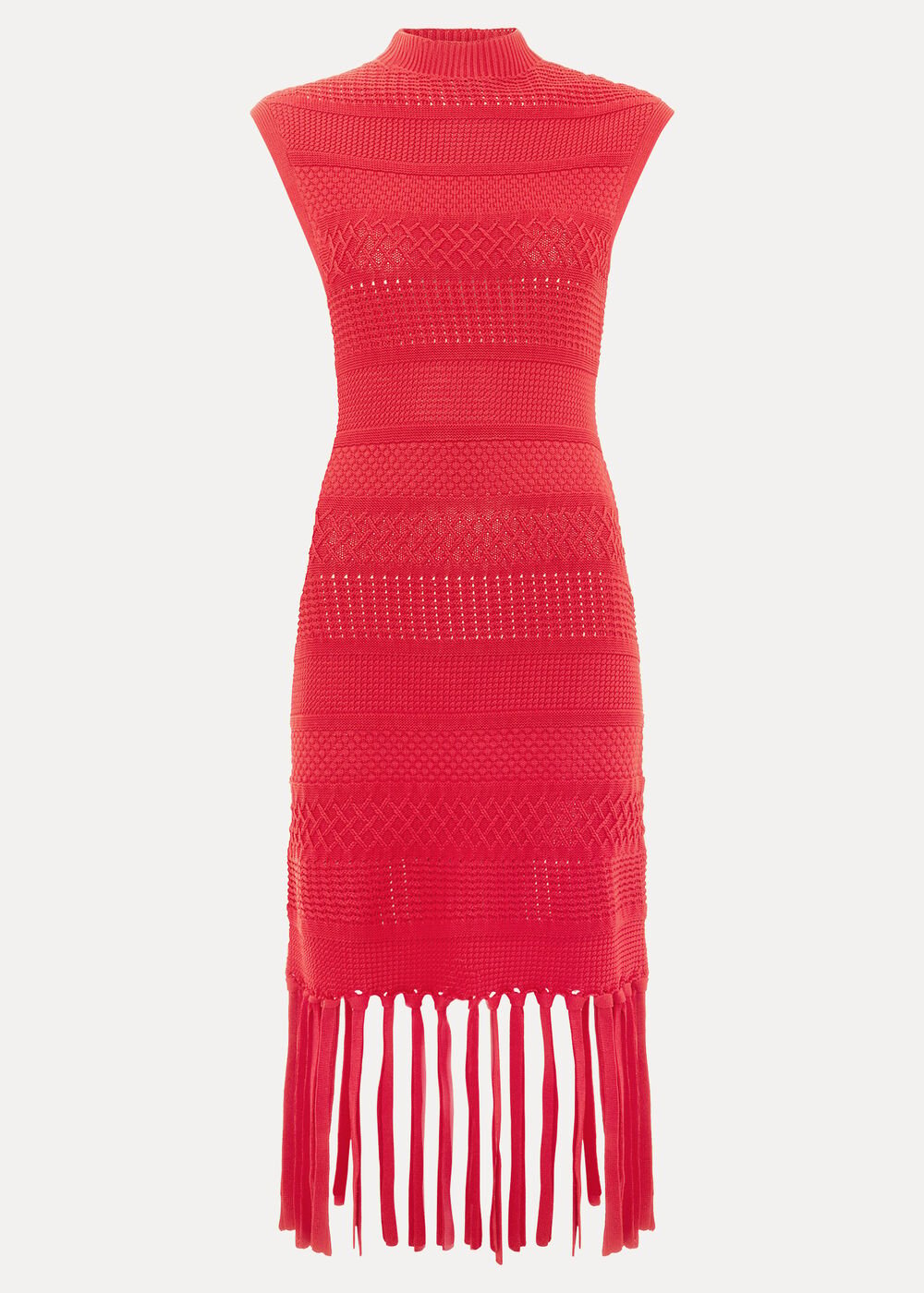 Tazmin Tassel Dress - Red