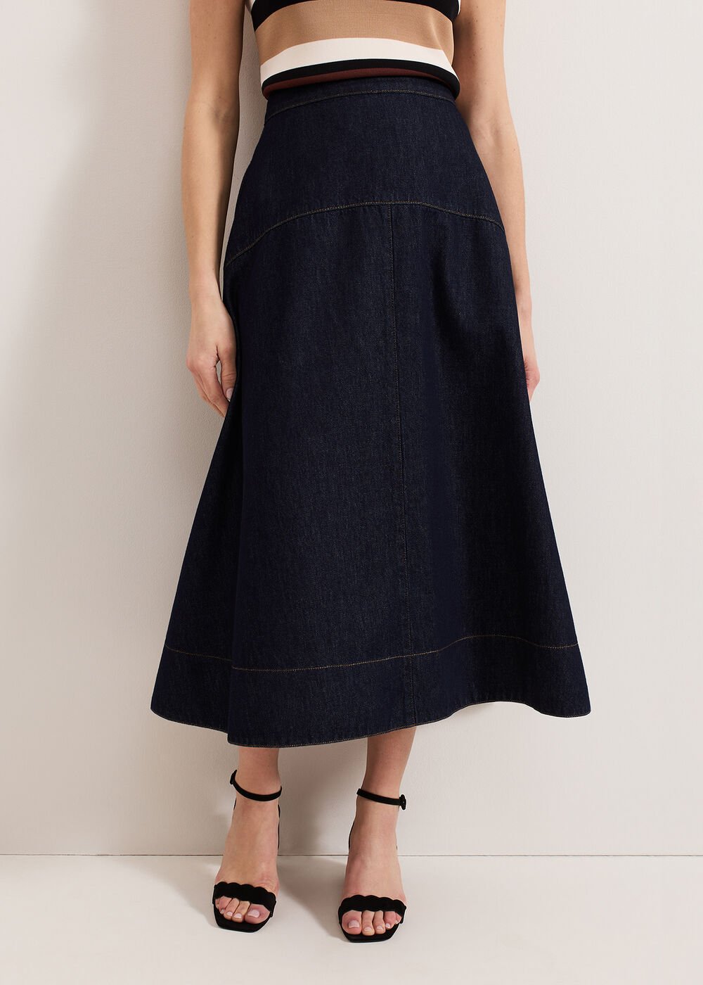 Mavis Denim Skirt - Dark Wash