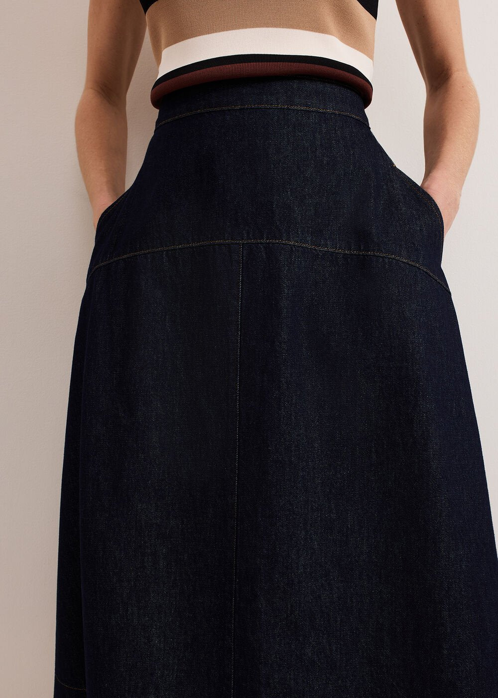 Mavis Denim Skirt - Dark Wash