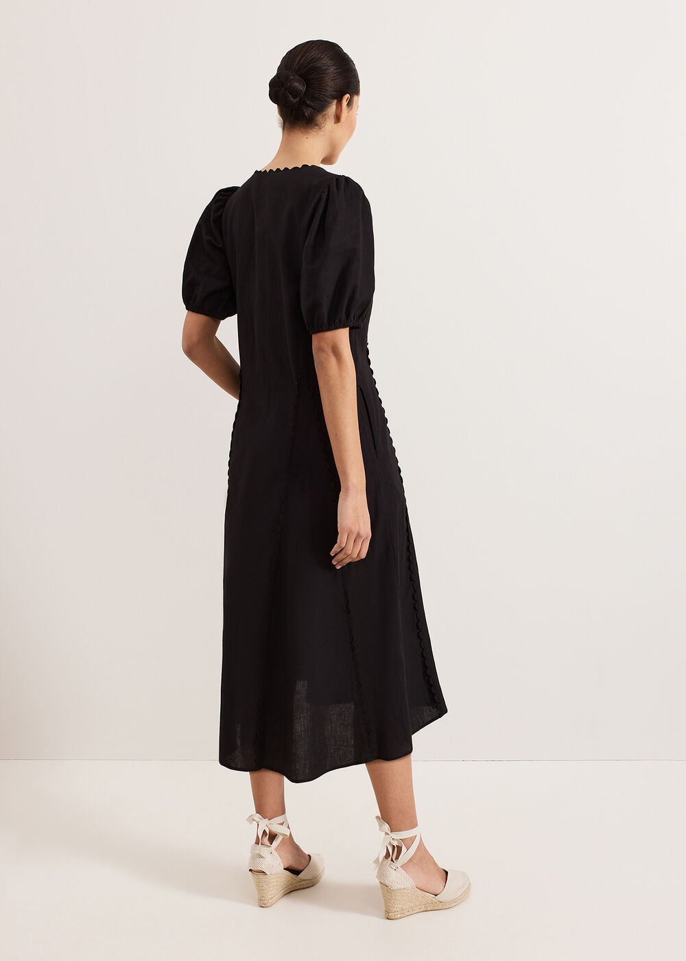 Milly Linen Dress - Black