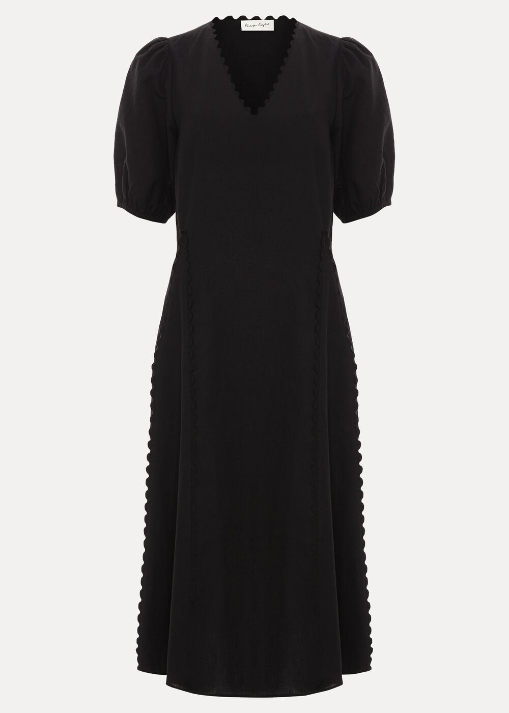 Milly Linen Dress - Black
