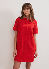 Nicky Shirt Dress - Red