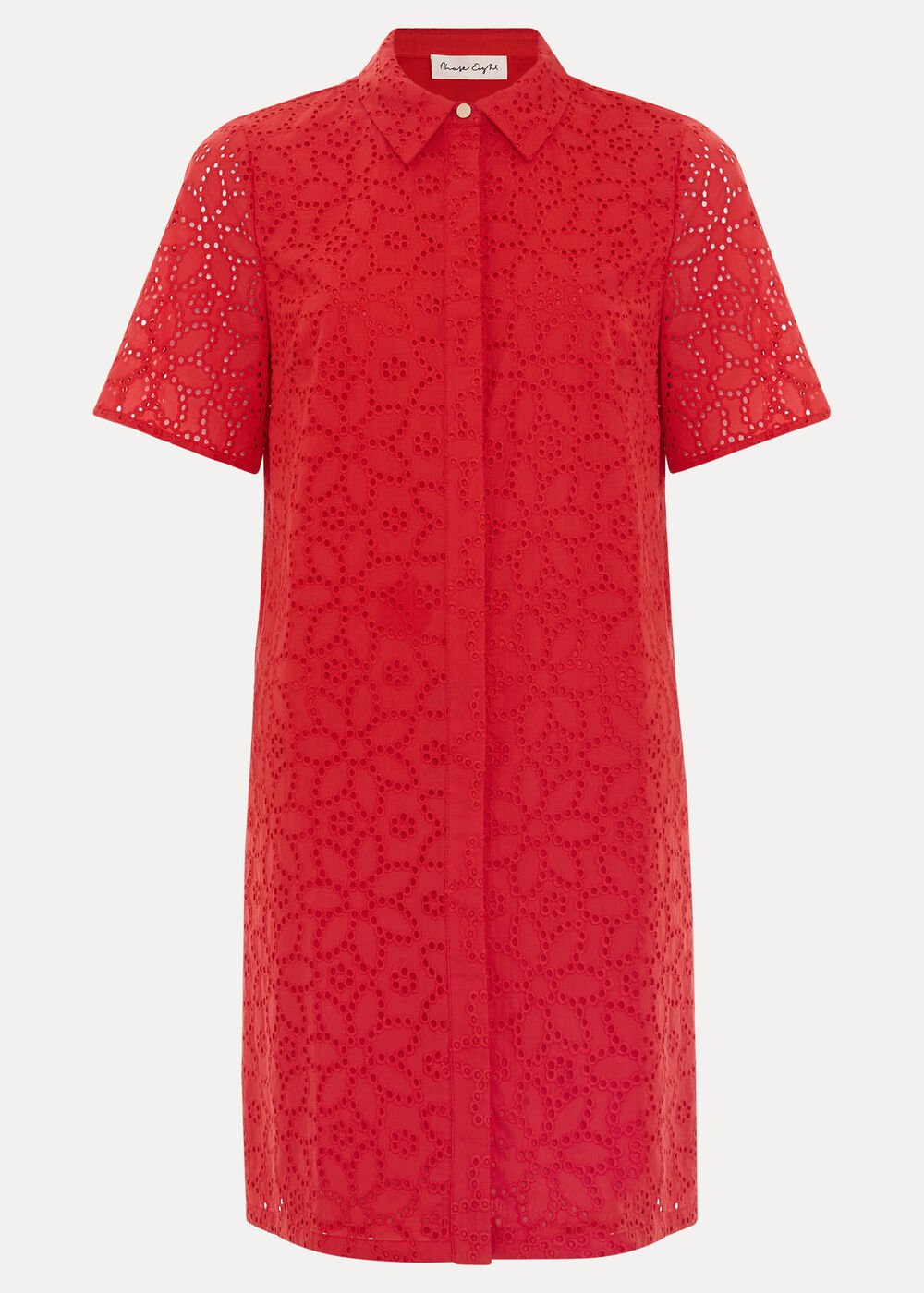 Nicky Shirt Dress - Red
