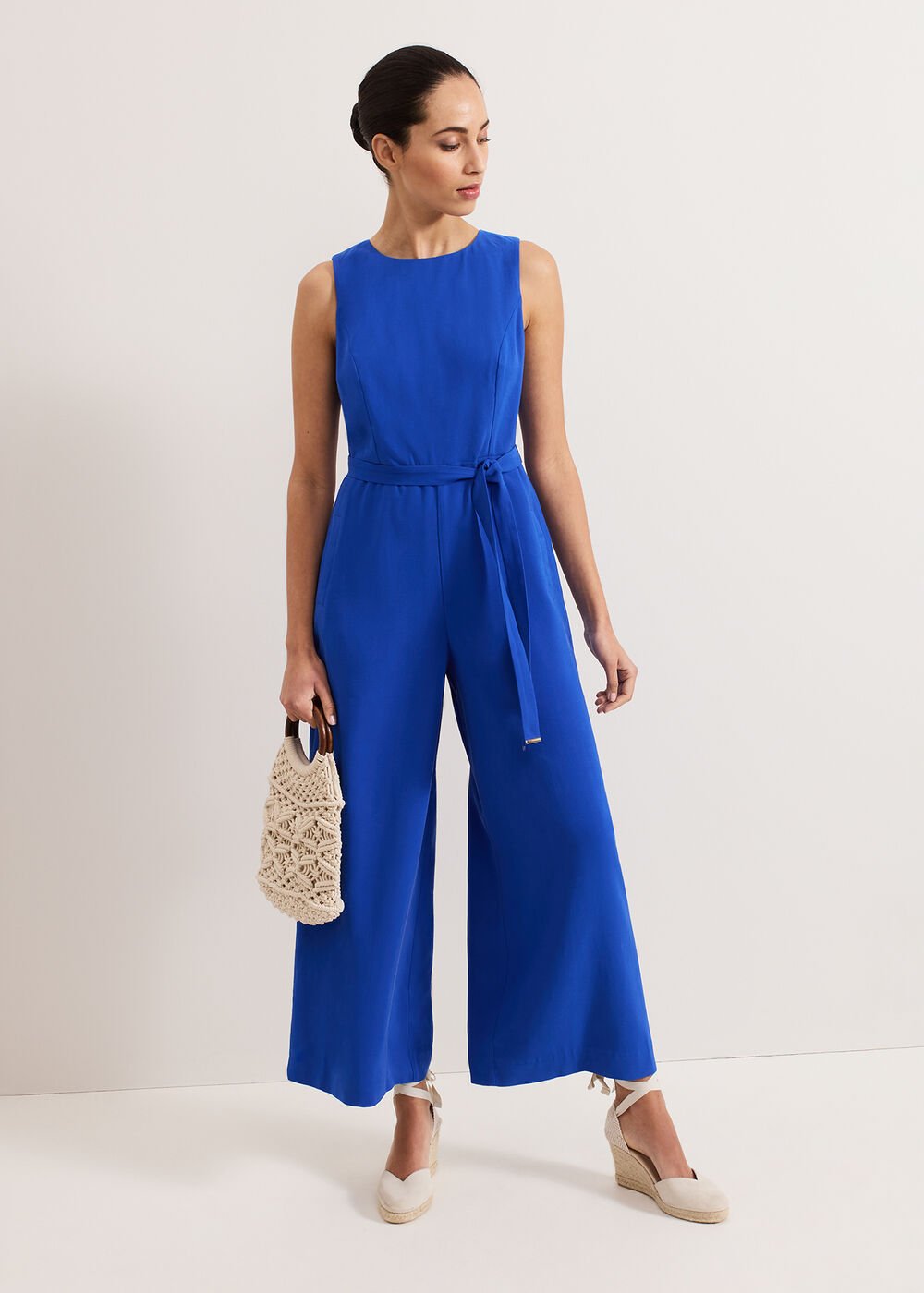 Marta Plain Jumpsuit - Blue