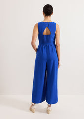 Marta Plain Jumpsuit - Blue