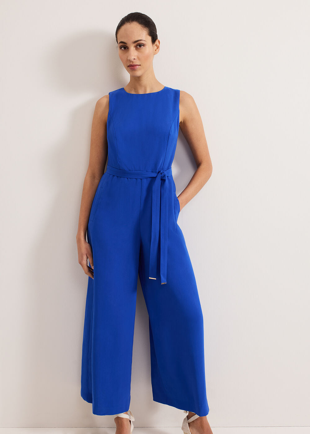 Marta Plain Jumpsuit - Blue