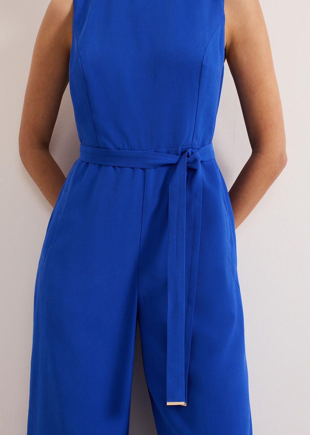 Marta Plain Jumpsuit - Blue