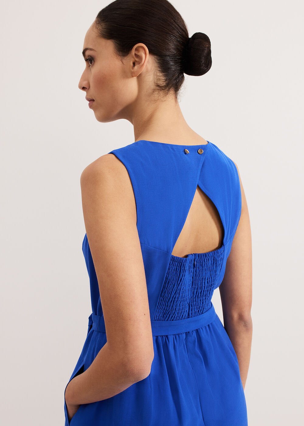 Marta Plain Jumpsuit - Blue