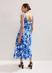 Goldie Printed Dress - Blue