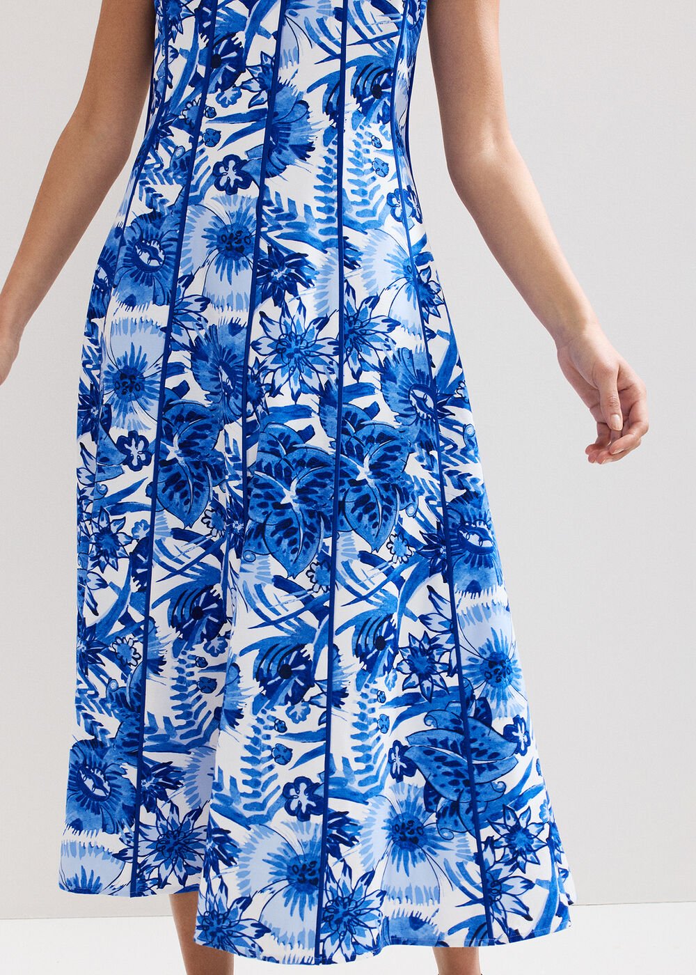 Goldie Printed Dress - Blue