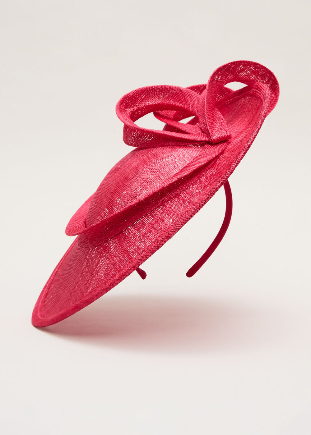 Oval Fascinator - Coral