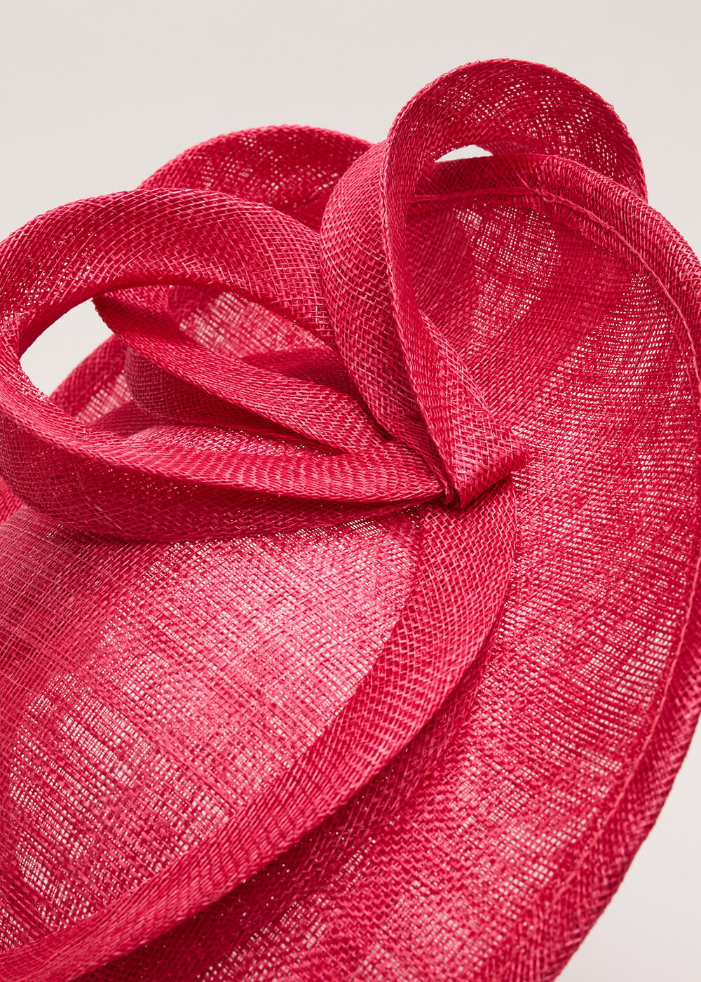 Oval Fascinator - Coral