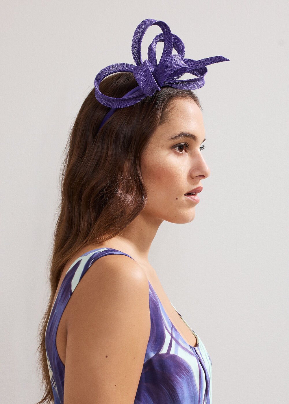 Bow Headband - Purple