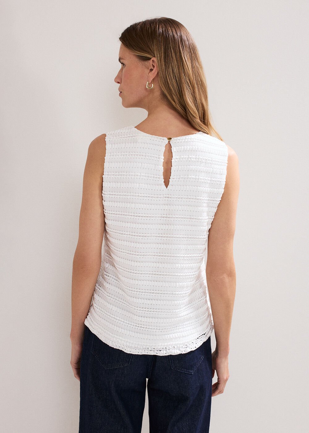 Emiah Crochet Tank - Ivory