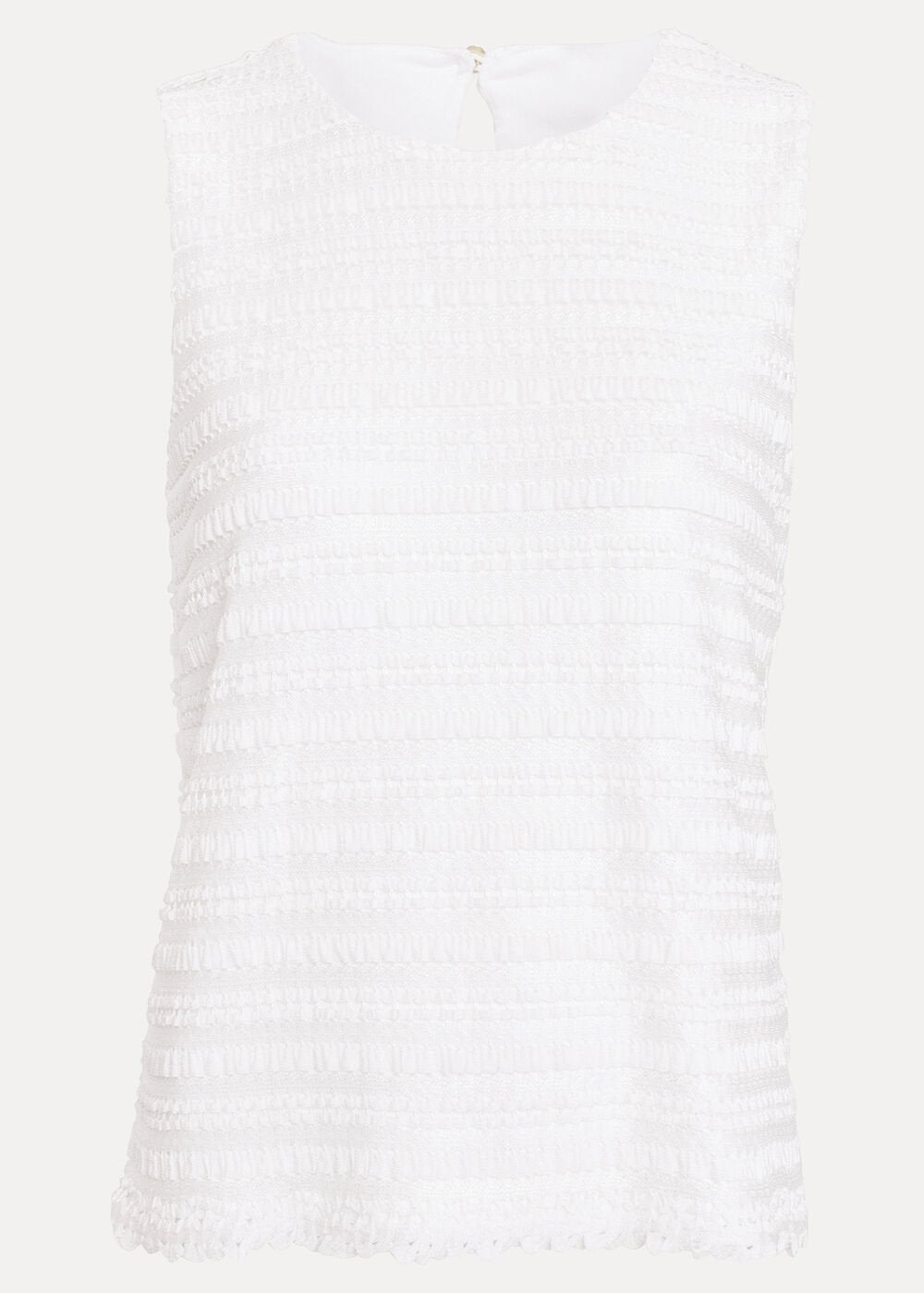 Emiah Crochet Tank - Ivory