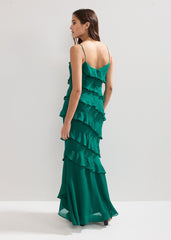 Keegan Ruffle Dress - Green