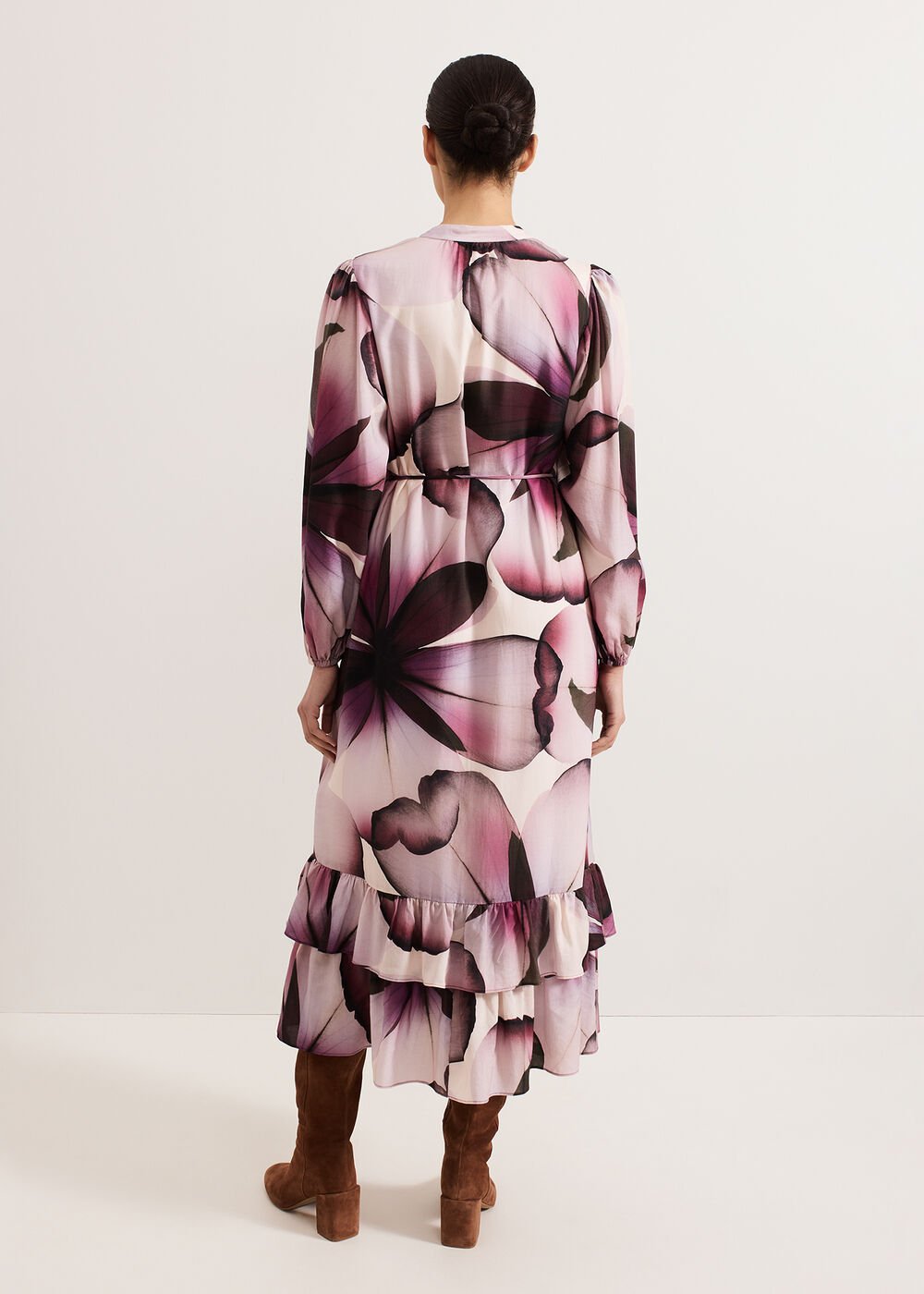 Clarra Floral Dress - Purple