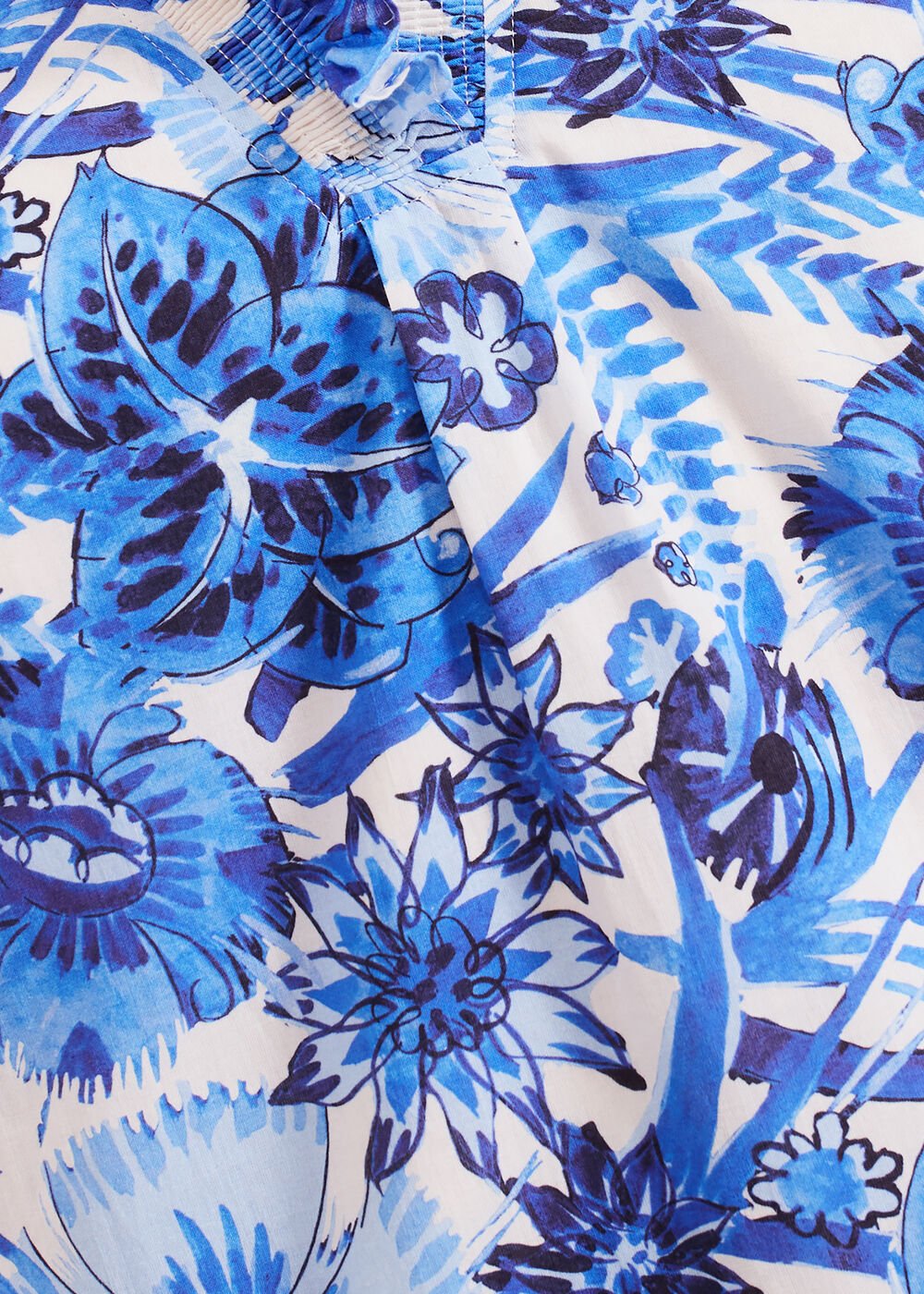 Azelia Cotton Dress - Blue