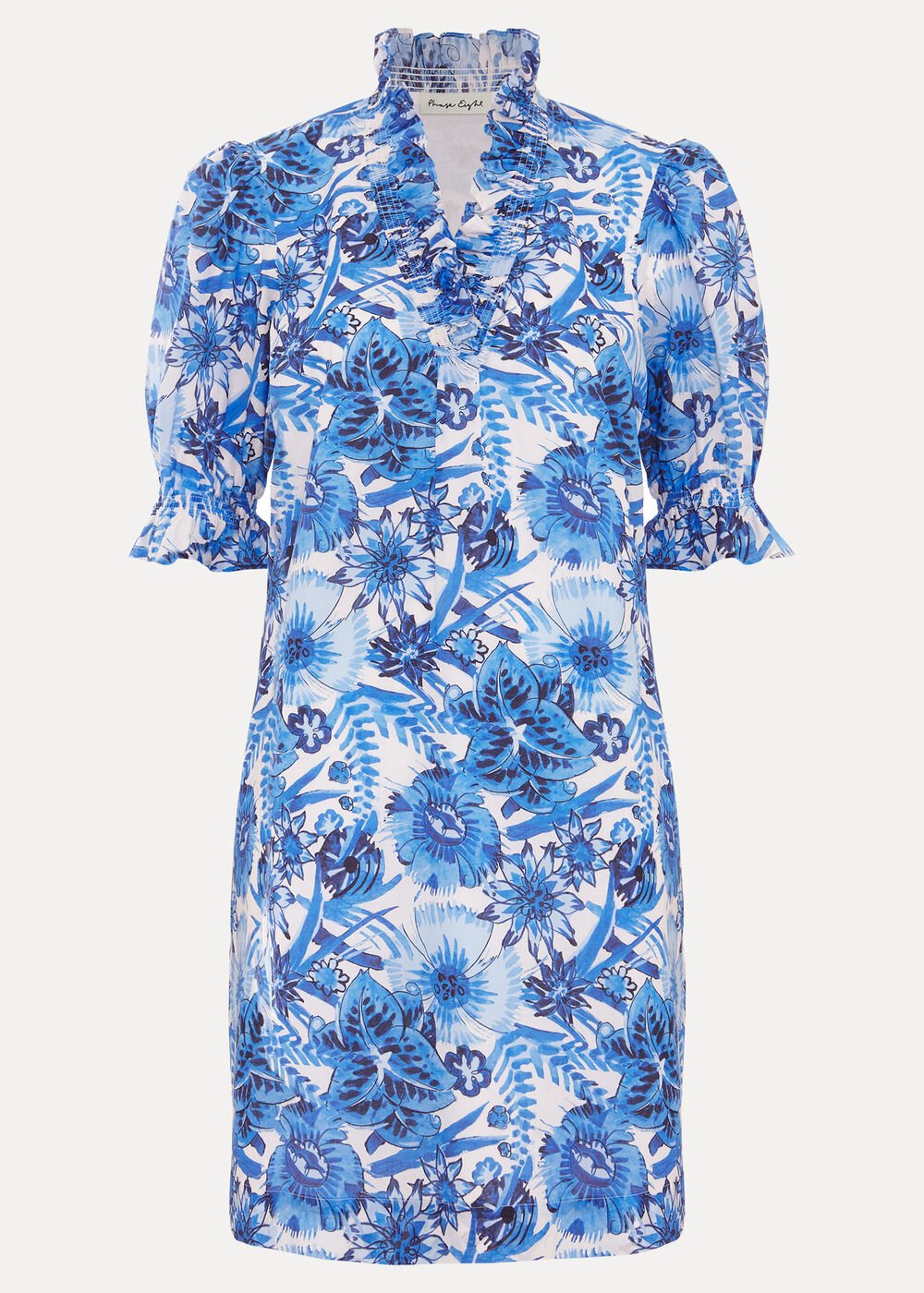 Azelia Cotton Dress - Blue