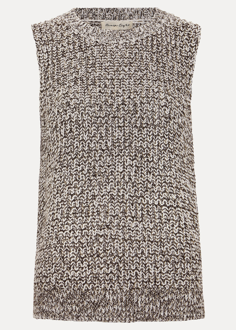 Lorelle Knit Tank - Black/Ivory