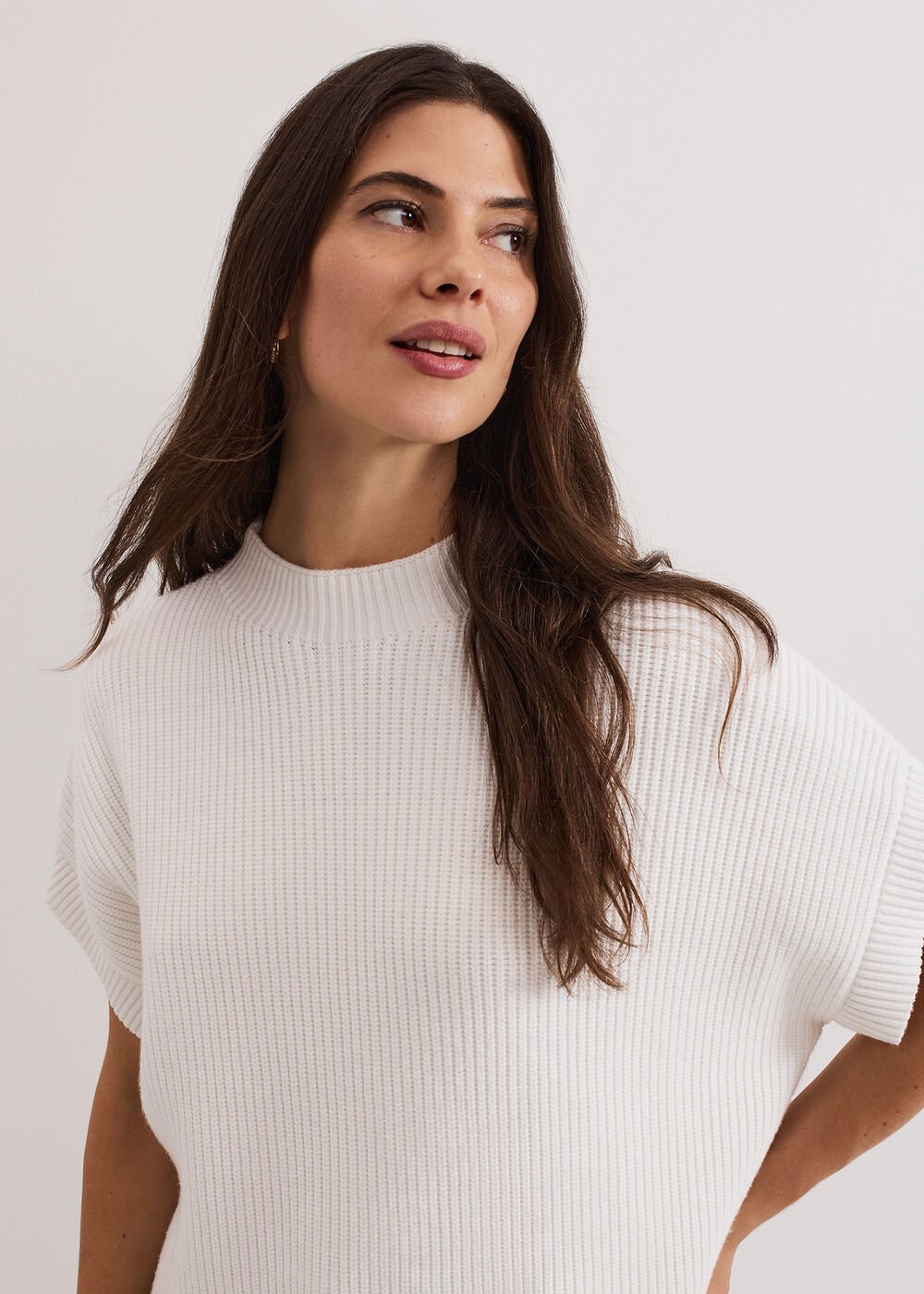 Myleene Fringe Knit - Ivory