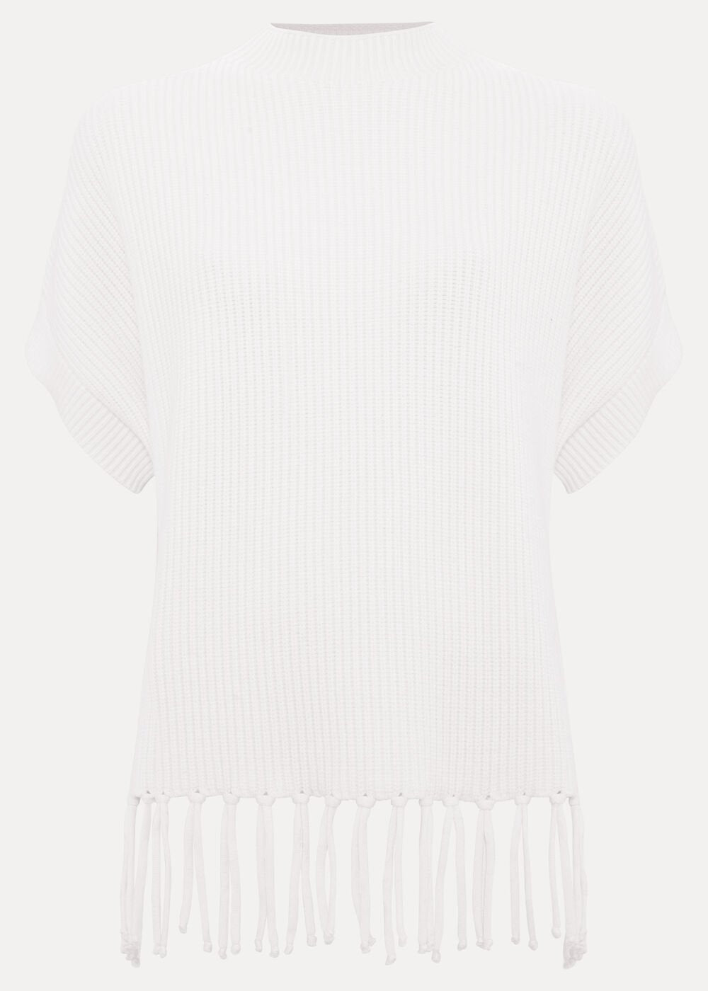 Myleene Fringe Knit - Ivory