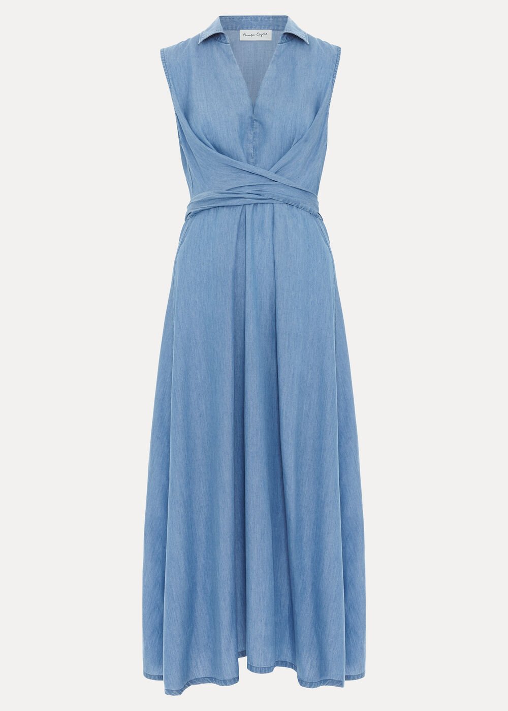 Becky Chambray Dress - Blue