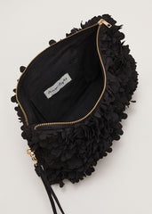 Petal Clutch Bag - Black