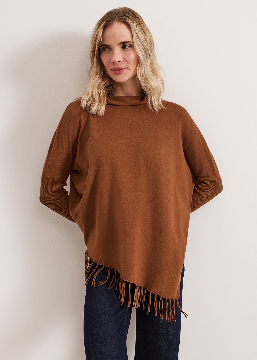 Athena Tassel Knit - Brown