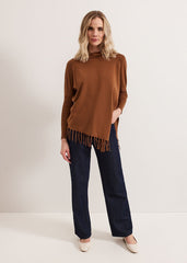 Athena Tassel Knit - Brown