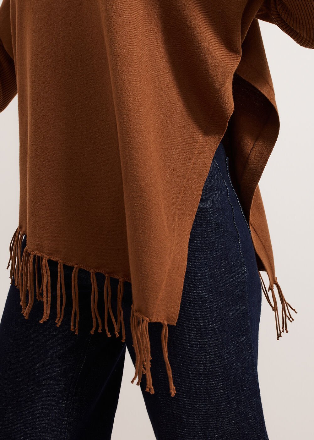 Athena Tassel Knit - Brown