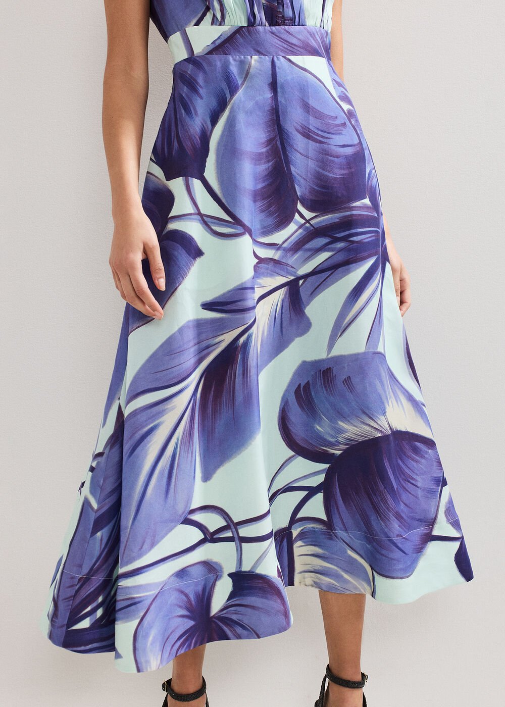 Linda Midi Dress - Blue