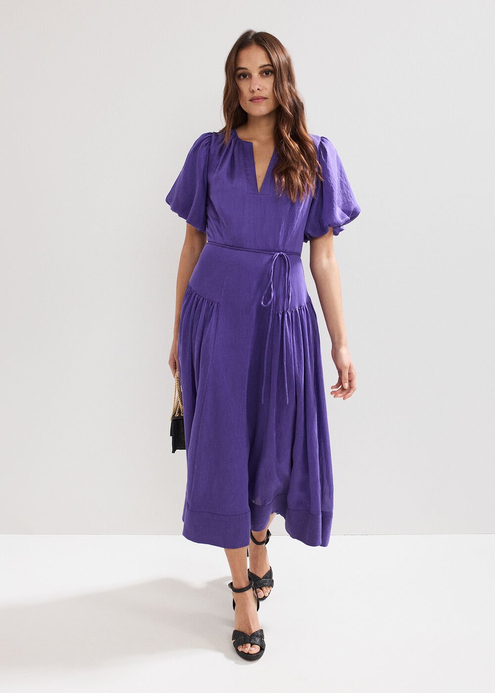 Kailey Midi Dress - Purple